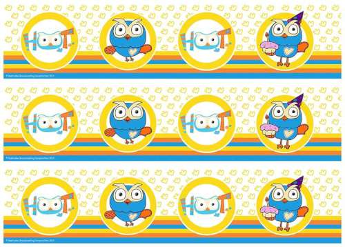 Hoot Edible Icing Cake Strips - Click Image to Close